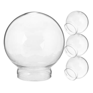 Imagem de Alipis Kit de globo de neve, 4 peças de globos de neve de substituição para globos de neve, cúpula de vidro vazia para artesanato de inverno e decoração de casa