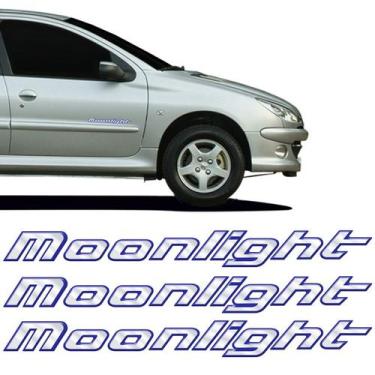 Imagem de Kit Adesivo Peugeot Moonlight 206 2007/2008 Azul Resinado - SPORTINOX,