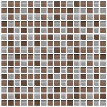Imagem de Adesivo de Pastilhas Cozinha Marrom 25x25 cm 10un - Quartinhos
