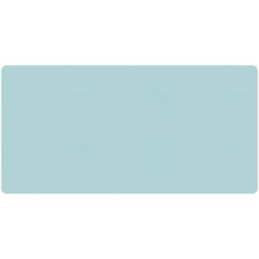 Imagem de Bloss Tapete de mesa de couro, mouse pad grande, tapete protetor de mesa antiderrapante, mata-borrão de mesa de couro, almofada de mesa à prova d'água para decoração de casa de escritório/azul claro