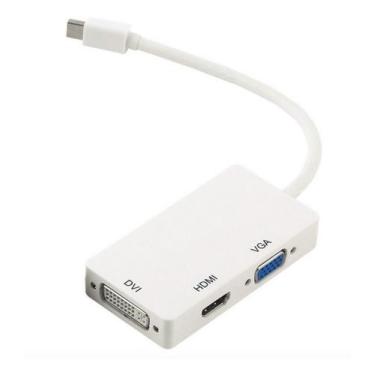 Imagem de Cabo Adaptador 3x1 Mini Display Port Hdmi Thunderbol Dvi Vga - LOTUS