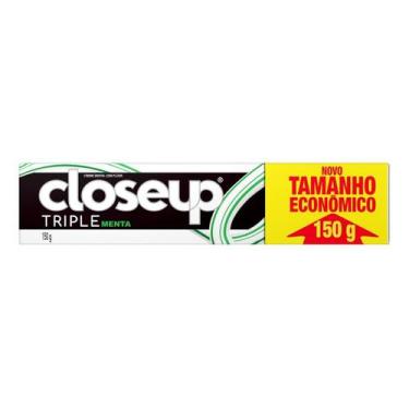 Imagem de Kit c/ 2 Creme Dental Com Fluor Tripla Protecao Menta 150g - Closeup