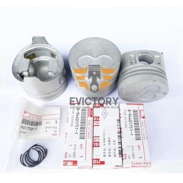 Imagem de Para kit de reconstrução do motor Isuzu 3LA1, kit de vedação de revisão de anel de pistão, motor de escavadeira de rolamento principal