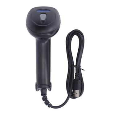 Imagem de Scanner de código de barras USB com fio leitor de código de barras 2D 2D para armazém de biblioteca compatível com laptop de computador