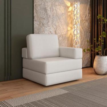 Imagem de Sofá Cama à Vácuo 1 Lugar Linha Modular Flip Magic - Arte Cúbica Estof
