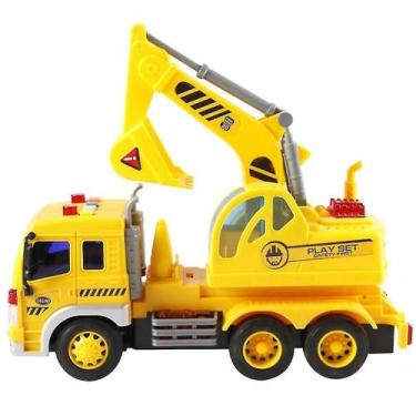 Imagem de Escavadeira de brinquedos para veículos com poesia, música e lanternas