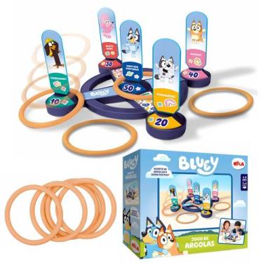 Imagem de Jogo De Argolas Educativo Bluey Coordenação Motora Acerte O Alvo - Elk