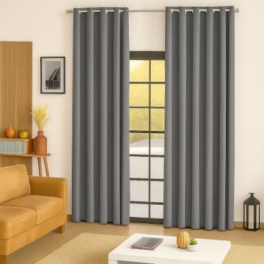 Imagem de Cortina Para Sala Ou Quarto 3,00x2,50 metros - Cida Enxovais, CINZA CH