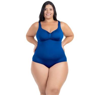 Imagem de Maiô Plus Size Costas Nuas Tecido Modelador Chapa Barriga - HYPE MODAS