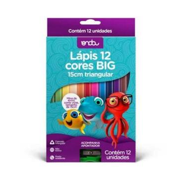 Imagem de Lapis De Cor 12 Cores Jumbo Triangular 15Cm Onda