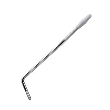 Imagem de DIAO79NI Braço Tremolo para guitarra elétrica – Barra Whammy única US M5 Thread, 182 mm, compatível com guitarra elétrica Fender Mexico Strat Style, cromada/branca