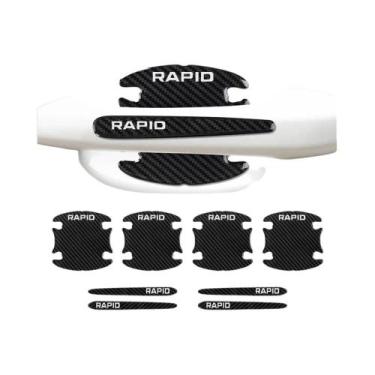 Imagem de Adesivo Protetor Para Maçaneta De Porta Skoda Octavia Fabia Rapid Supe