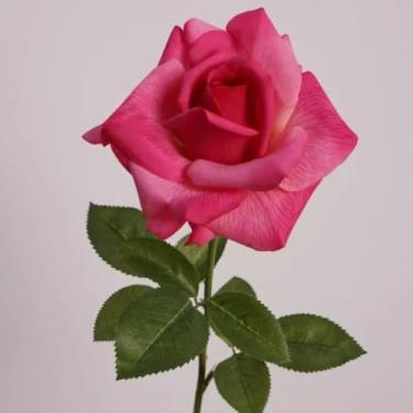 Imagem de 5 peças/lote Rosa Hidratante para as Mãos com Toque Real Flores Artificiais Decoração de Casamento Buquê de Rosas para Noivas Festa Floral Decoração de Casa (Rosa vermelha)