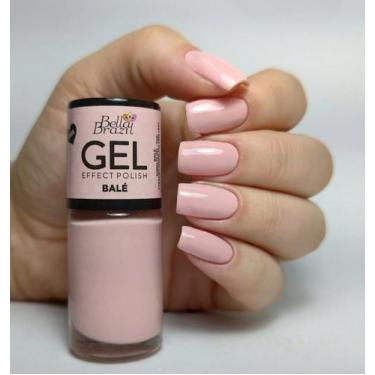 Imagem de Esmalte Efeito Gel Balé Bella Brazil 9ml  Brilho e Longa Duração
