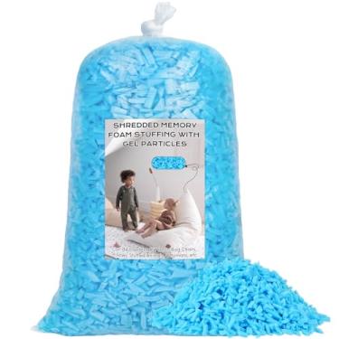 Imagem de Garifon Enchimento de saco de feijão, enchimento de espuma de memória desfiada de 2,7 kg, enchimento de cadeira de saco de feijão, enchimento de refil de saco de feijão, enchimento de saco de pancada