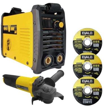 Imagem de Máquina Solda Inversora EVARC-200 com Esmerilhadeira 850W EV850 e 3 Di