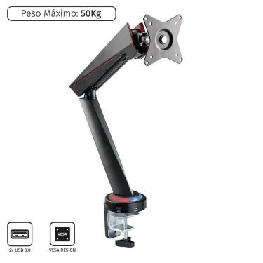 Imagem de Suporte Gamer Para Monitor Com Usb 17" - 32" - Psgam1732