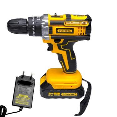 Imagem de Parafusadeira Furadeira Recarregável 21V - Bomvink