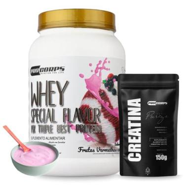 Imagem de Whey 840g Special Flavor Varios Sabores e Creatina Refil pura 150g Pro