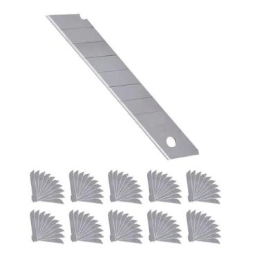 Imagem de Kit Lâminas Profissional Para Estilete 18mm Com 100 Peças - RIO TIJUCA