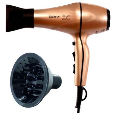 Imagem de Secador De Cabelo Taiff Profissional 2000w Ions Ar Quente Frio Com Dif