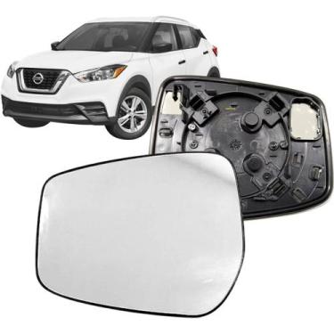 Imagem de Subconjunto Lente e Base Retrovisor Nissan Kicks 2017 18 19 20 21 22 C