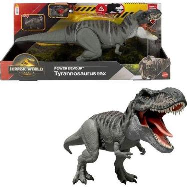 Imagem de Boneco Jurassic WORLD T-REX com Som e LUZ - Mattel JCH02