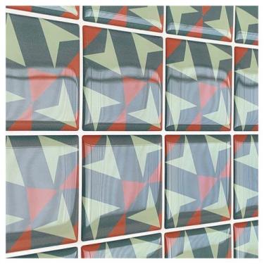 Imagem de Pastilha Adesiva Vitral 3M - Kit com 4 Placas Quadradas - no-brand