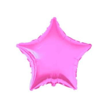 Imagem de Balão Estrela Metalizado 18 - PartiuFesta, Rosa Pink Metalico