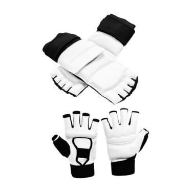 Imagem de Generic Equipamento de treino de karatê de taekwondo, luvas protetoras para os pés, bandagens confortáveis, luvas de meio dedo para esportes de MMA e Kung Fu, Xl