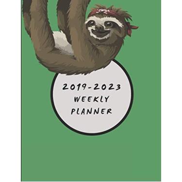 Imagem de 2019-2023 Weekly Planner: Sloth Themed Five Year Diary