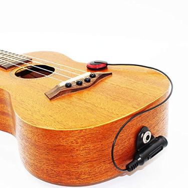 Imagem de Domary Captador de Microfone Piezo Profissional, Melhora a Gravação de Som do Instrumento para Guitarra, Violino, Banjo Mandolin, Acessórios para Ukulele