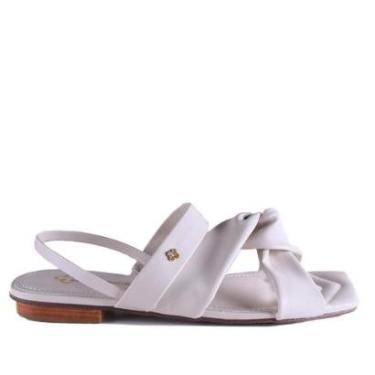 Imagem de Sandália Rasteira Feminina Capodarte 4018506 Off White-Feminino