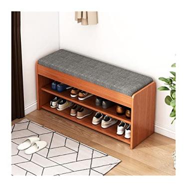 Imagem de Banquetas para pés/Otomanos Armário de sapatos com armazenamento duplo estofado sapateira armário de sapatos armário para sala de estar quarto entrada corredor sala de estar banco banco banco sapato
