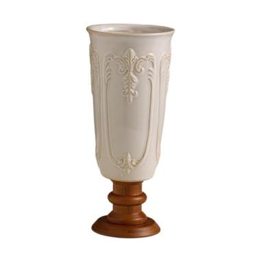 Imagem de MotiveTech Vaso de flores Vaso de porcelana para flores Mesa Artesanato criativo Jar Suporte de para apartamento Casamento Café Sala de estar Feriados, Totem
