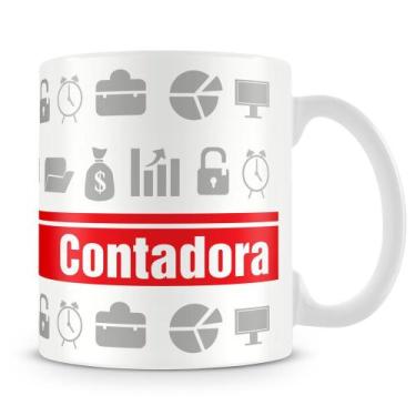 Imagem de Caneca Personalizada Profissão Contadora - Porcelana Brilhante - Amo C