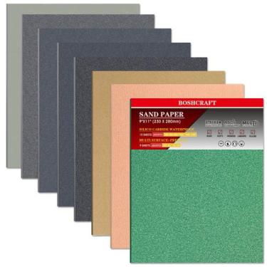 Imagem de Lixa BOSHCRAFT, 24 peças, sortimento úmido e seco, 60-2500 Grit