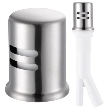 Imagem de Tampa de abertura de ar para lava-louças ALEASHA em latão e aço escova