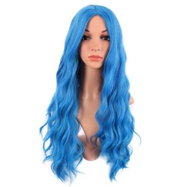 Imagem de Peruca MapOfBeauty Long Wavy 70cm de fibra sintética para mulheres