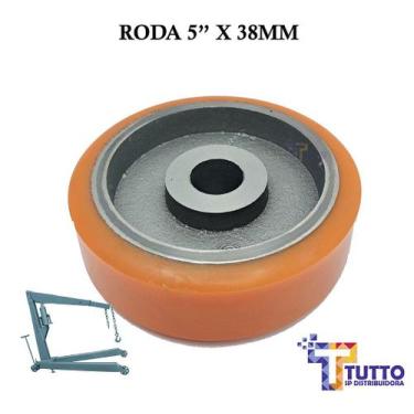 Imagem de RODA 5" PARA GUINCHO HIDRÁULICO / GIRAFA DE 2 TONELADAS - Roda de Ferr