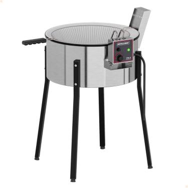 Imagem de Tacho Fritador Industrial Elétrico TFRE-15 Metalcubas Cuba Esmaltada 15 Litros 220V  