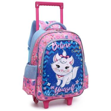 Imagem de Kit Mochila Com Rodinhas E Lancheira + Estojo Believe Cherry