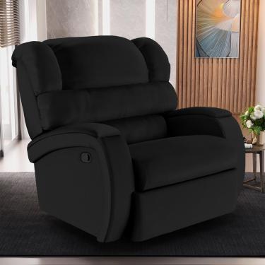 Imagem de Poltrona do Papai Sala de Cinema Reclinável Kylie Manual PU Preto G23