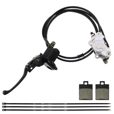 Imagem de PRO BAT Cilindro mestre de pinça de freio a disco traseiro hidráulico com pastilhas de freio para GY6 para 150cc 200cc 250cc Taotao Coolster Roketa Peace SunL Chinese ATV Quad 4 Wheeler Dune Buggy Go