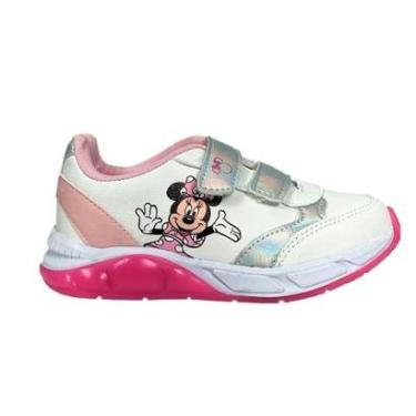 Imagem de Tênis Disney Minnie LED Duplo Velcro Casual Meninas Original-Feminino
