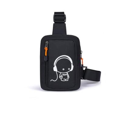 Imagem de Bolsa tiracolo masculina, bolsa de ombro, multifuncional, antirespingos, para homens, Preto, Large, Lx06-b-00301-preto