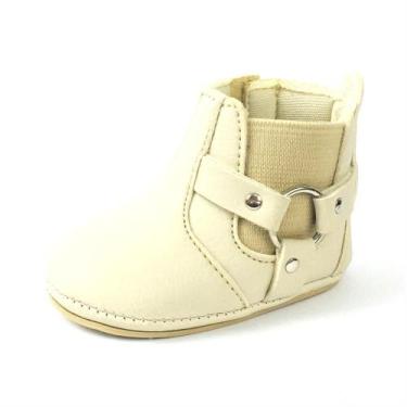 Imagem de Botinha Bota Masculina Menino Bebê Recém Nascido Fivela Lateral - mr t