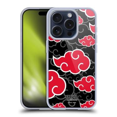 Imagem de Head Case Designs Capa de gel icônica oficialmente licenciada Naruto Shippuden Akatsuki [proteção de grau militar] compatível com Apple iPhone 15 Pro e compatível com MagSafe