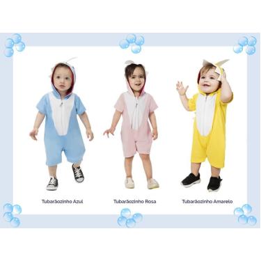 Imagem de Fantasia Baby Shark Tubarãozinho Infantil Baby