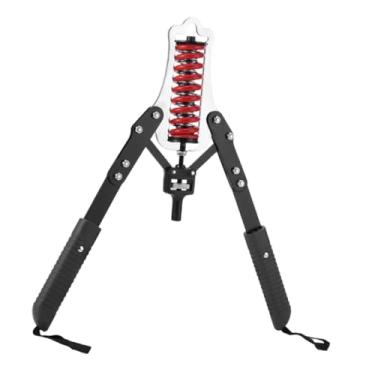 Imagem de Colaxi Aparelho de exercício para braços com barra giratória de resistência ajustável para treinamento muscular dos ombros, profissional, em aço, Mola Dupla